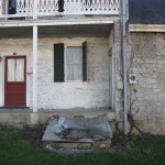 Former entrance to cellar of the Smith House