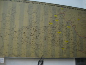 Map of Nazi Concentration Camps across Europe