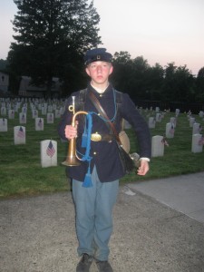 Eric, our bugler